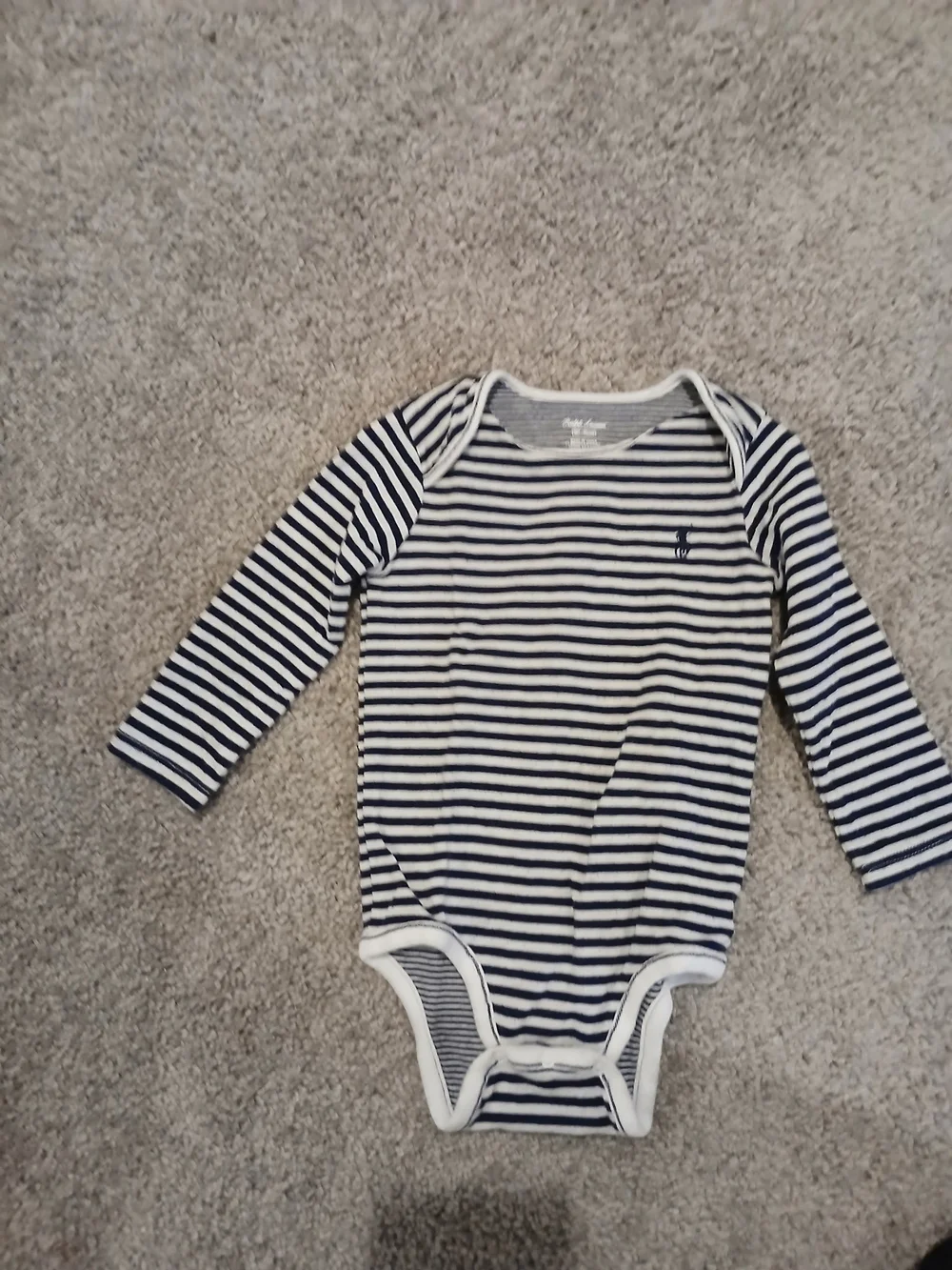 Ralph Lauren Navy Stripe & Solid Baby Clothing Lot